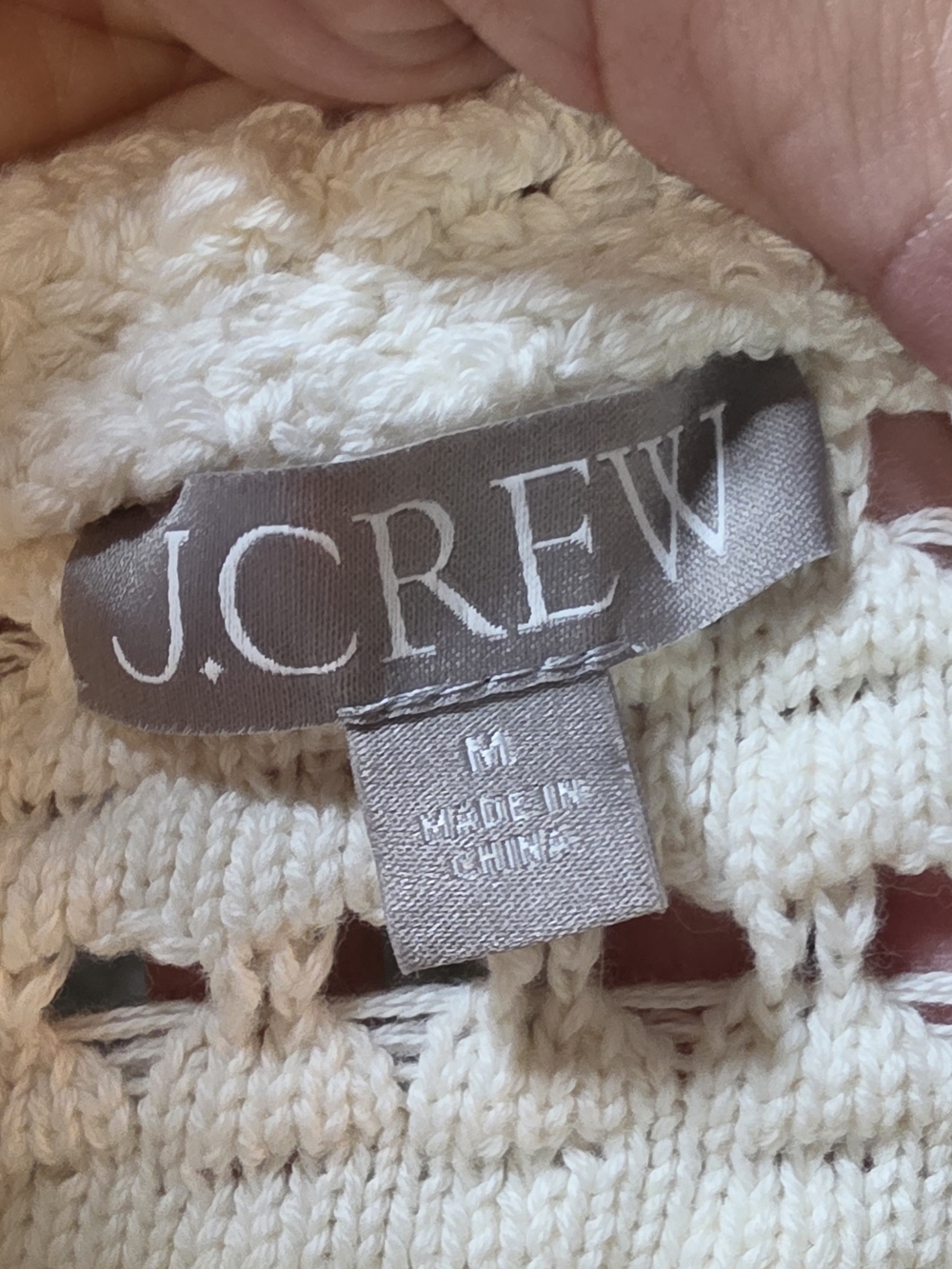 J. Crew Crochet Knit Camisole with Ruffled Hem - Picture 7 of 9